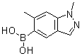 (1,6-Dimethylindazol-5-yl)boronic acid molecular structure (CAS 1310383-74-4)