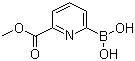 结构式 CAS# 1310404-17-1, (6-(甲氧羰基)吡啶-2-基)硼酸