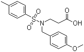 3-(N-(4-methoxybenzyl)-4-methylphenylsulfonamido)propanoic acid molecular structure (CAS 1311254-73-5)