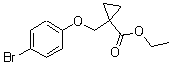 1-[(4-Bromophenoxy)methyl]cyclopropanecarboxylic acid ethyl ester molecular structure (CAS 1311265-17-4)