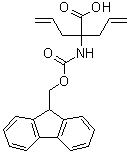 2-[[(9H-Fluoren-9-ylmethoxy)carbonyl]amino]-2-(2-propen-1-yl)-4-pentenoic acid molecular structure (CAS 1311992-97-8)