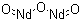Neodymium oxide molecular structure (CAS 1313-97-9)
