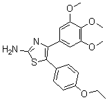 5-(4-Ethoxyphenyl)-4-(3,4,5-trimethoxyphenyl)-2-thiazolamine molecular structure (CAS 1313375-35-7)