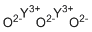 structure of CAS# 1314-36-9, Yttrium oxide;Yttrium(III) oxide