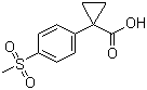 1-[4-(Methylsulfonyl)phenyl]cyclopropanecarboxylic acid molecular structure (CAS 1314738-62-9)