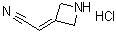2-(3-Azetidinylidene)acetonitrile hydrochloride (1:1) molecular structure (CAS 1314910-43-4)