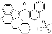 WIN 55212-2 mesylate molecular structure (CAS 131543-23-2)