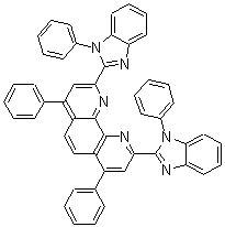 4,7-Diphenyl-2,9-bis(1-phenyl-1H-benzimidazol-2-yl)-1,10-phenanthroline molecular structure (CAS 1315609-59-6)