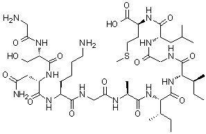beta-类淀粉蛋白肽(25-35)分子结构 (CAS 131602-53-4)