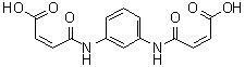 structure of CAS# 13161-99-4, (2Z,2'Z)-4,4'-(1,3-Phenylenediimino)bis[4-oxo-2-butenoic acid];N,N'-(m-Phenylene)bismaleamic acid