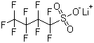Lithium nonafluorobutanesulphonate molecular structure (CAS 131651-65-5)