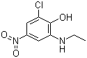 2-Chloro-6-ethylamino-4-nitrophenol  molecular structure (CAS 131657-78-8)