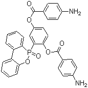 2-(6-Oxido-6H-dibenz[c,e][1,2]oxaphosphorin-6-yl)-1,4-benzenediol 1,4-bis(4-aminobenzoate) molecular structure (CAS 1316607-14-3)