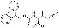 [S-(R*,R*)]-3-Azido-2-[[(9H-fluoren-9-ylmethoxy)carbonyl]amino]butanoic acid molecular structure (CAS 131669-42-6)