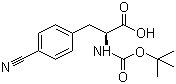 (S)-N-Boc-4-Cyanophenylalanine molecular structure (CAS 131724-45-3)