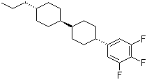 trans-4-(3,4,5-Trifluorophenyl)-trans-4'-propylbicyclohexane molecular structure (CAS 131819-23-3)