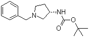 结构式 CAS# 131852-53-4, (S)-(-)-1-苄基-3-(叔丁氧羰基氨基)吡咯烷