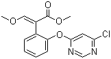 结构式 CAS# 131860-97-4, (E)-2-[2-(6-氯嘧啶-4-基氧)苯基]-3-甲氧基丙烯酸甲酯