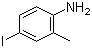 4-碘-2-甲基苯胺分子结构 (CAS 13194-68-8)