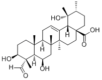 3,6,19-三羟基-23-氧代-12-乌苏烯-28-酸分子结构 (CAS 131984-82-2)