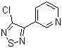 3-Chloro-4-(pyridin-3-yl)-1,2,5-thiadiazole molecular structure (CAS 131986-28-2)