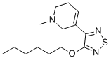 structure of CAS# 131986-45-3, Xanomeline;3-hexoxy-4-(1-methyl-3,6-dihydro-2H-pyridin-5-yl)-1,2,5-thiadiazole