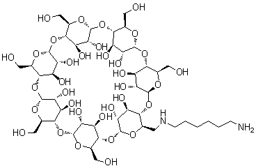 6A-[(6-Aminohexyl)amino]-6A-deoxy-beta-cyclodextrin molecular structure (CAS 131991-61-2)