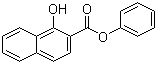 结构式 CAS# 132-54-7, 1-羟基-2-萘甲酸苯酯