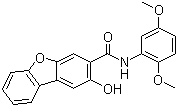 N-(2,5-二甲氧基苯基)-2-羟基二苯并呋喃-3-甲酰胺分子结构 (CAS 132-62-7)