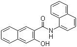 N-萘-1-基-3-羟基萘-2-甲酰胺分子结构 (CAS 132-68-3)