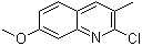 2-Chloro-7-methoxy-3-methylquinoline molecular structure (CAS 132118-45-7)