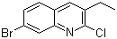 7-Bromo-2-chloro-3-ethylquinoline molecular structure (CAS 132118-52-6)