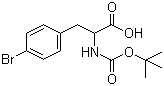 N-(tert-Butoxycarbonyl)-p-bromo-DL-phenylalanine molecular structure (CAS 132153-48-1)