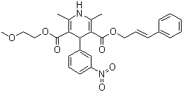 Cilnidipine molecular structure (CAS 132203-70-4)