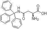 structure of CAS# 132388-58-0, N'-Trityl-L-asparagine;H-Asn(Trt)-OH