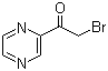 2-Bromo-1-pyrazin-2-ylethanone molecular structure (CAS 132426-19-8)