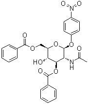 4-Nitrophenyl 2-(acetylamino)-2-deoxy-beta-D-glucopyranoside 3,6-dibenzoate molecular structure (CAS 132498-72-7)