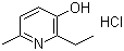 2-乙基-6-甲基-3-羟基吡啶盐酸盐分子结构 (CAS 13258-59-8)