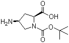(2S,4S)-4-Amino-1,2-pyrrolidinedicarboxylic acid 1-(tert-butyl) ester molecular structure (CAS 132622-66-3)