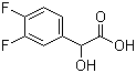 3,4-二氟扁桃酸分子结构 (CAS 132741-29-8)