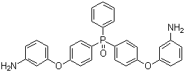 双[4-(3-氨基苯氧基)苯基]苯基氧化膦分子结构 (CAS 132817-72-2)