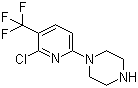 结构式 CAS# 132834-56-1, 1-[6-氯-5-(三氟甲基)吡啶-2-基]哌嗪