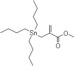 2-[(三丁基锡烷基)甲基]-2-丙烯酸甲酯分子结构 (CAS 132841-83-9)