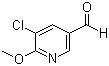 5-氯-6-甲氧基吡啶-3-甲醛分子结构 (CAS 132865-44-2)