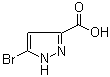 5-溴-1H-吡唑-3-羧酸分子结构 (CAS 1328893-16-8)
