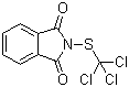 structure of CAS# 133-07-3, Folpet;N-(Trichloromethylthio)phthalimide; 2-[(Trichloromethyl)thio]-1H-Isoindole-1,3(2H)-dione