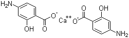 Calcium 4-aminosalicylate molecular structure (CAS 133-15-3)