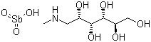 结构式 CAS# 133-51-7, 葡甲胺锑酸盐
