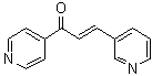 结构式 CAS# 13309-08-5, 3-(3-吡啶基)-1-(4-吡啶基)-2-丙烯-1-酮