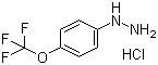 structure of CAS# 133115-72-7, 4-(Trifluoromethoxy)phenylhydrazine hydrochloride